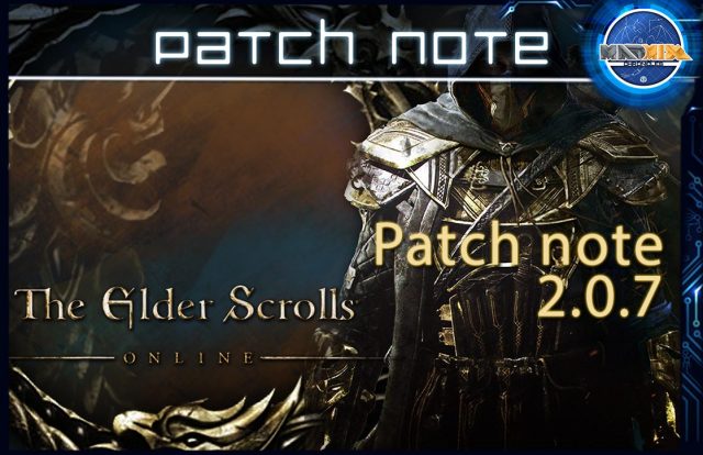 Patch note eso 2.0.7