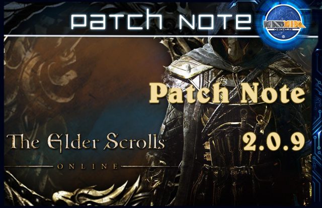 Patch note eso 2.0.9
